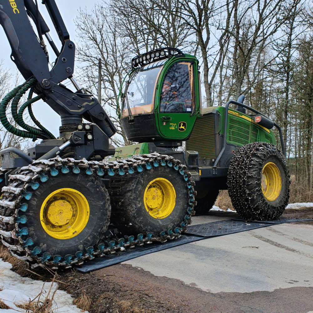 TempoTrax Heavy Duty markskyddsplattor i 100 % återvunnen HDPE