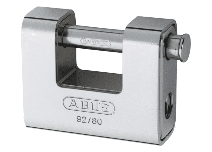 Abus monoblock hänglås i silver