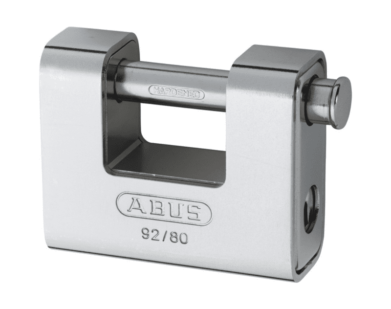 Abus monoblock hänglås i silver