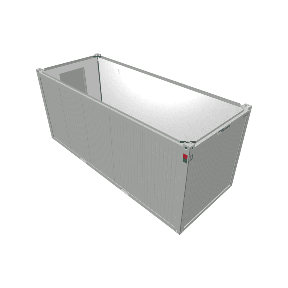 Kontorsförrådscontainer 20 fot - 3D