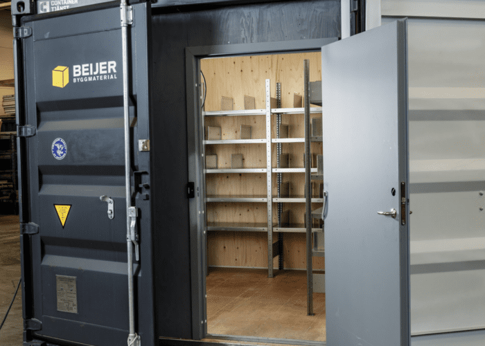 Beijer ID06 container öppen dörr