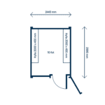 Container 10 fot med ID06 passer