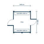 Leveranscontainer 10 fot ritning