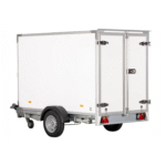 Kylsläp 8 fot från Containertjänst - långsida och baksida